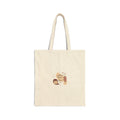 Coffee First Tote Bag — Cute Coffee Cup & Beans Canvas Tote