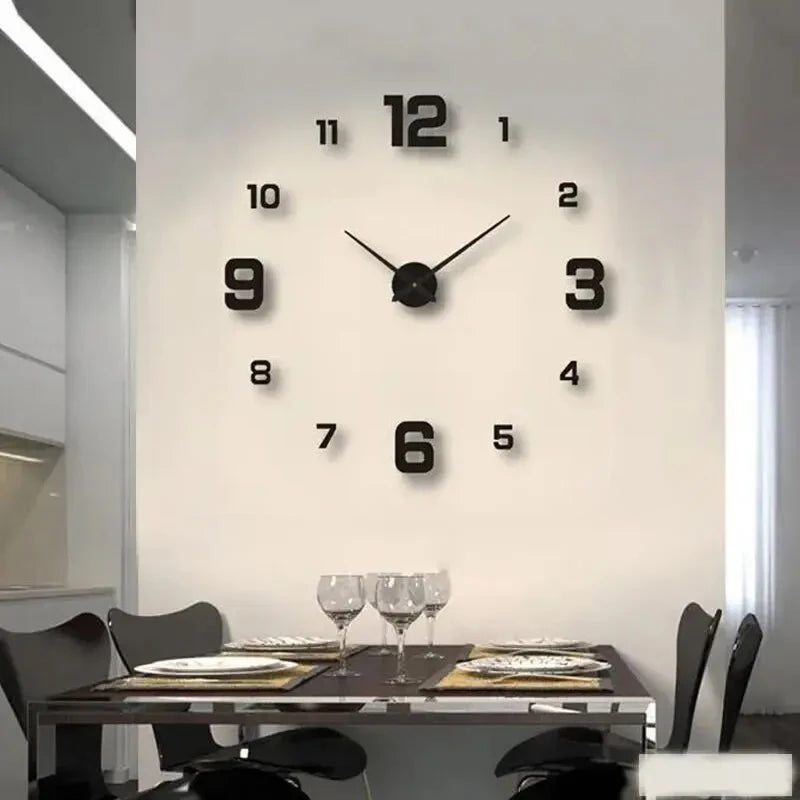 Minimalist Frameless Wall Clock