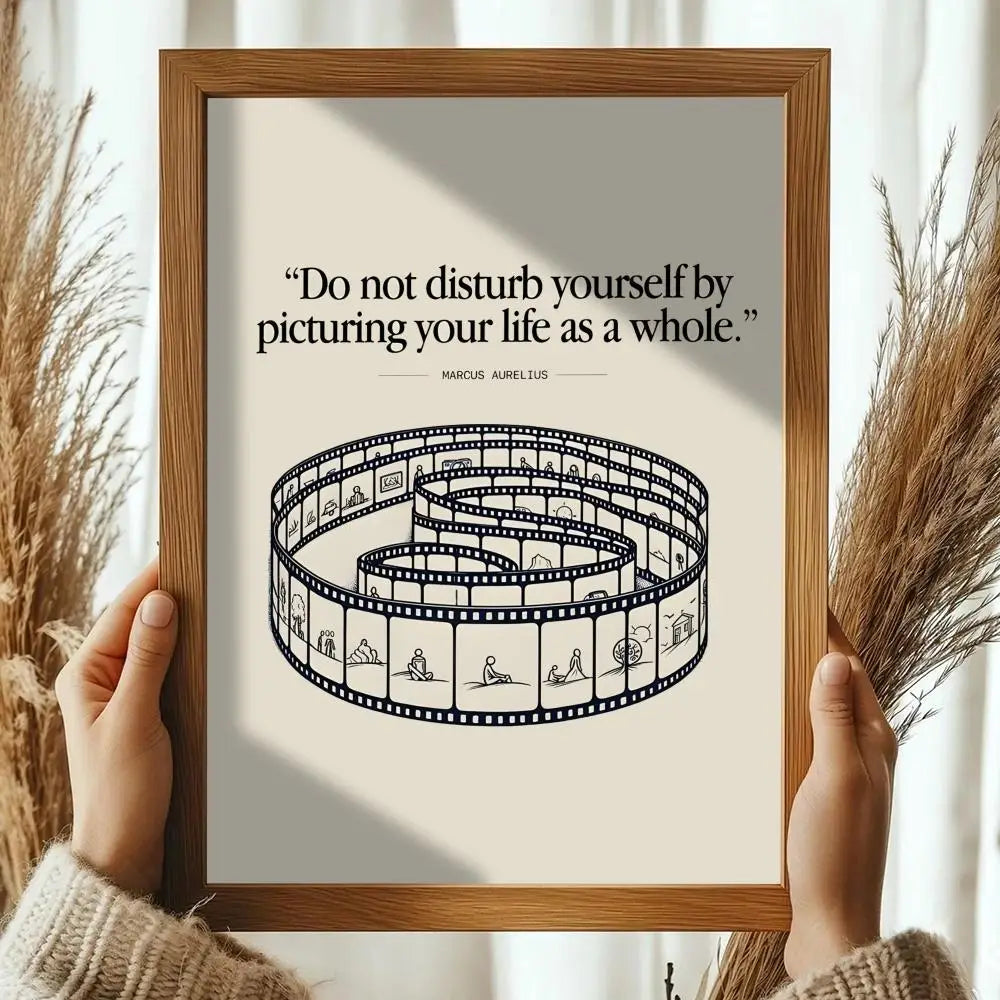 Home decor Life attitude quotes Poster HD art sticky wall waterproof home living room bedroom bar aesthetic decoration
