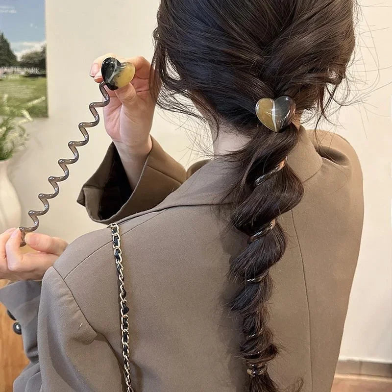 Minimalist Bubble Braid Headband High-quality and Caring Phone Line Hair Loop Tied Ponytail Braid Hair Rope headband