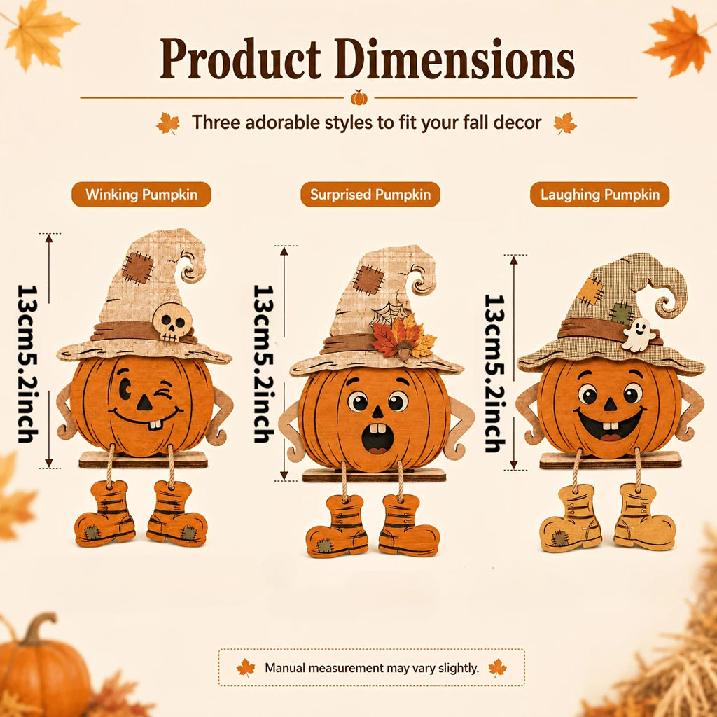 2D Flat, Halloween Decor Autumn Wooden Decorative Plaques, Thanksgiving, Wall Decor, Party Decorations, Desktop Decor