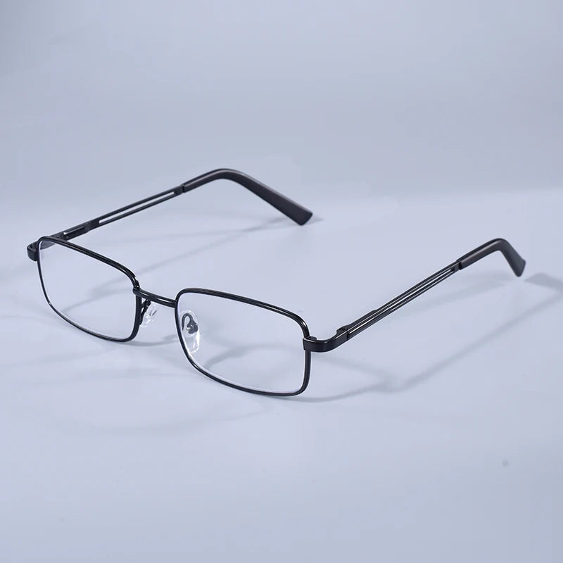 2025 New Ultralight Anti Blue Light Metal Reading Glasses Men Business Retro Presbyopia Computer Readers +100+125+150