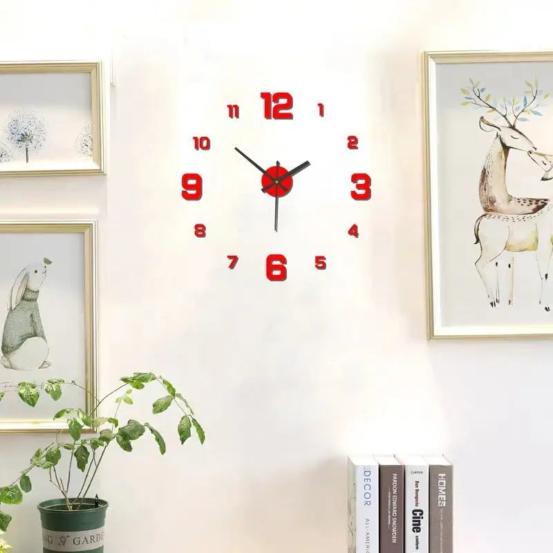 Minimalist Frameless Wall Clock