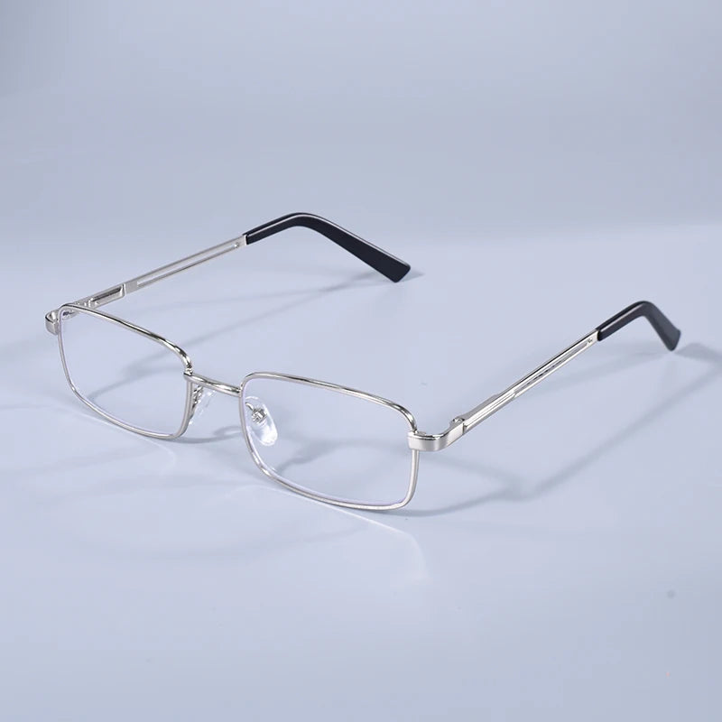2025 New Ultralight Anti Blue Light Metal Reading Glasses Men Business Retro Presbyopia Computer Readers +100+125+150